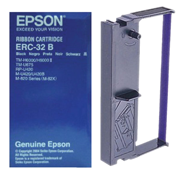 Ruban Epson S015371 pour ERC-32B nylon noir