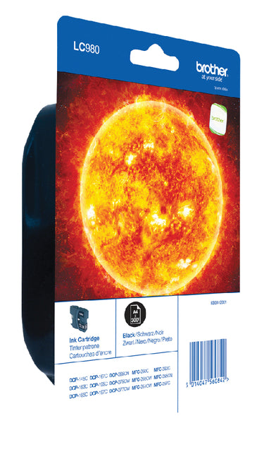 Brother - Inktcartridge brother lc-980bkbp zwart
