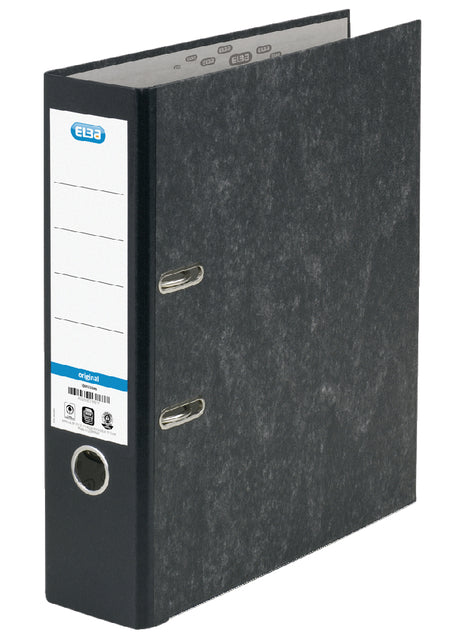 Ordner Elba Smart Original A4 80mm carton noir opacifié | 10 morceaux