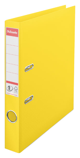 Classeur à anneaux Esselte Vivida A4 50mm PP jaune | 10 morceaux