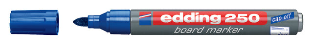 Edding - Whiteboardmarker edding 250 rond 1.5-3mm blauw