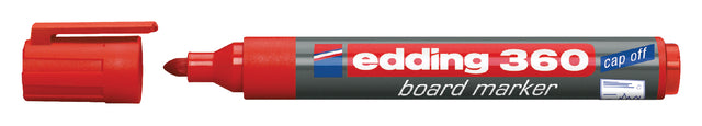 Edding - Whiteboardmarker edding 360 rond 1.5-3mm rood | 10 stuks