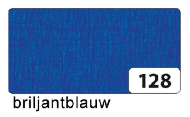 Folia - Crêpepapier folia 250x50cm nr128 briljantblauw