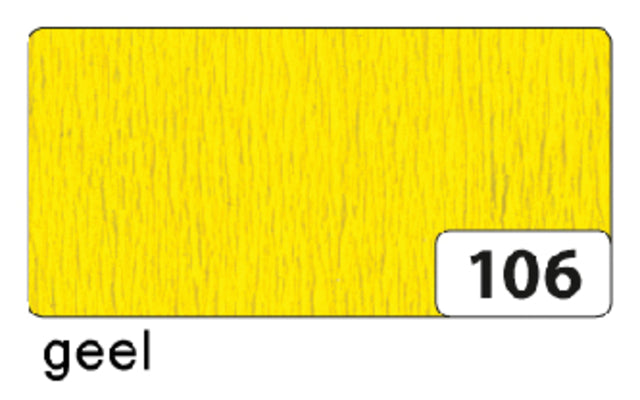 Folia - Crêpepapier folia 250x50cm nr106 geel
