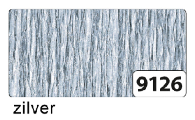 Folia - Crêpepapier folia 250x50cm nr9126 zilver