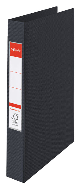 Reliure à anneaux Esselte Vivida A4 4 anneaux O-mech 25mm PP noir | 10 morceaux
