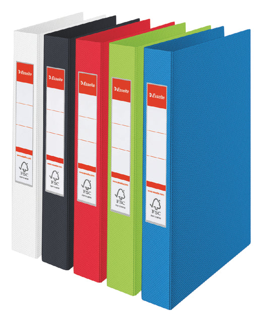 Classeur à anneaux Esselte Vivida A4 2 anneaux O-mech 25mm PP assortis