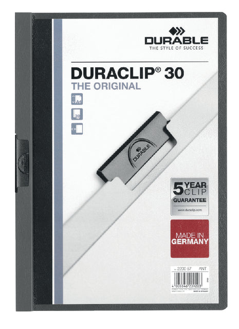 Durable - Klemmap durable duraclip a4 3mm 30v dgs