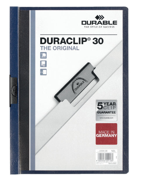 Durable - Klemmap durable duraclip a4 3mm 30v nbl