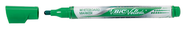 Feutre Bic Liquid whiteboard rond vert moyen | 12 pièces