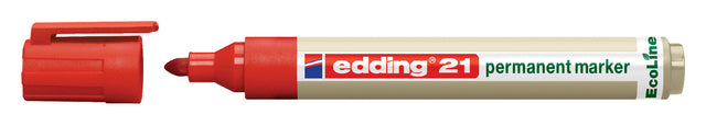 Edding - Viltstift edding 21 eco rond 1.5-3mm rood