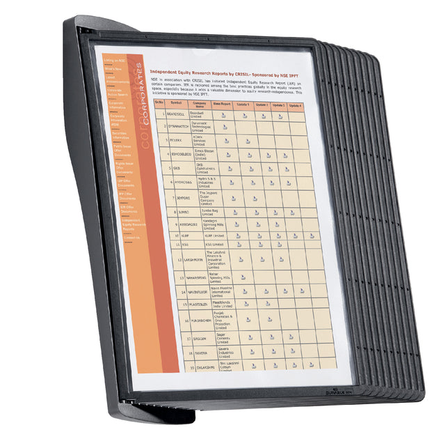 Durable - Wandstandaard durable 5854 sherpa style 10tas zw