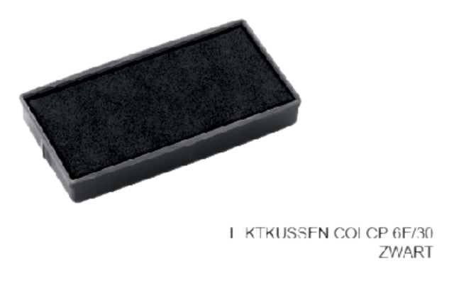 Colop - Inktkussen colop 6e/30 zwart | 5 stuks