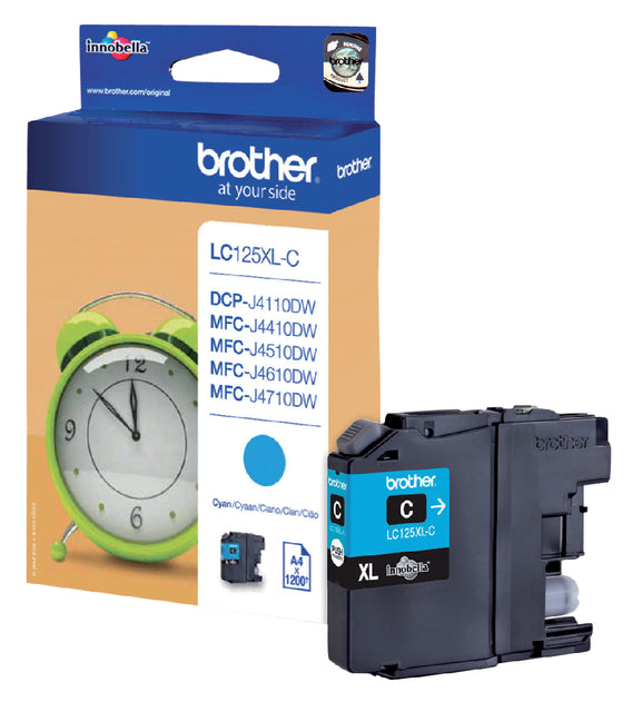 Brother - Inktcartridge LC-125XLC blauw
