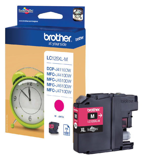 Brother - Inktcartridge LC-125XLM rood