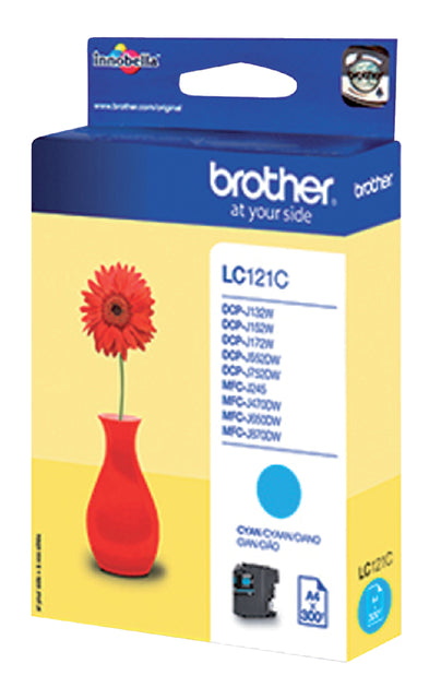Brother - Inktcartridge brother lc-121c blauw