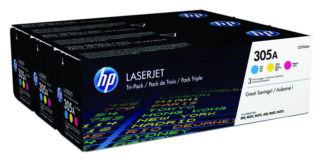 HP - Tonercartridge hp cf370am 305a 3 kleuren