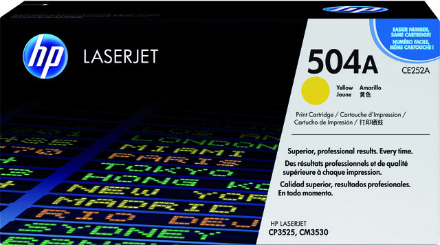 HP - Tonercartridge hp ce252a 504a geel