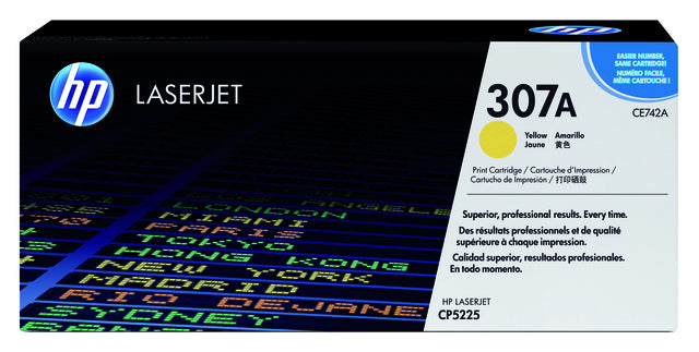 HP - Tonercartridge hp ce742a 307a geel