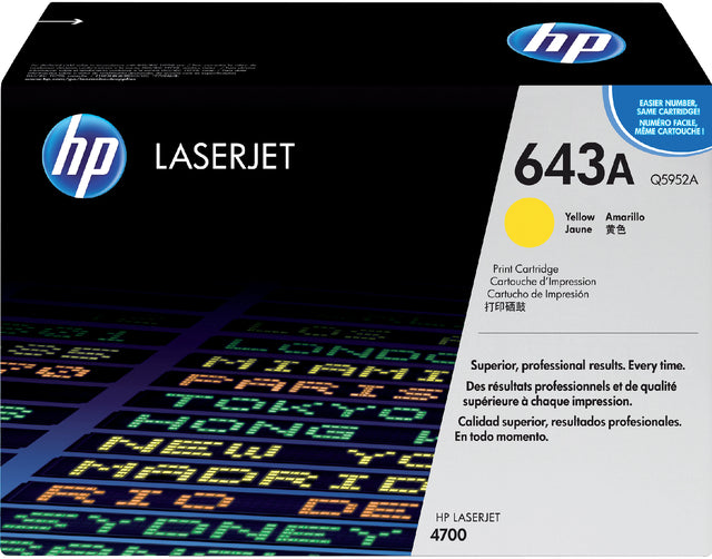 HP - Tonercartridge hp q5952a 643a geel