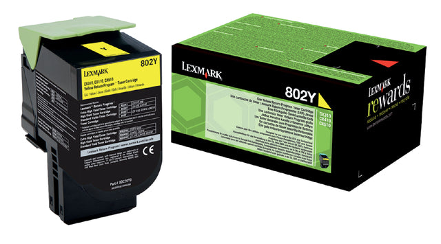 Lexmark - Tonercartridge lexmark 80c20y0 prebate geel