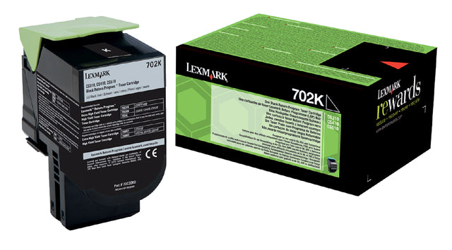 Lexmark - Tonercartridge lexmark 70c20k0 prebate zwart