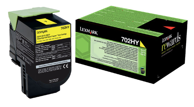 Lexmark - Tonercartridge lexmark 70c2hy0 prebate geel