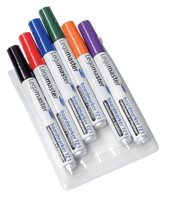 Legamaster - Whiteboardmarker legamaster tz1 1.5-3mm 6x ass | 10 stuks