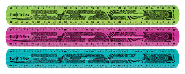 Règle Maped Twist 'n Flex 30cm assortie