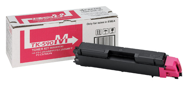 Kyocera - Toner kyocera tk-590m rood