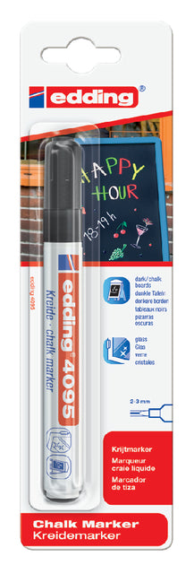 Edding - Krijtstift edding 4095 rond 2-3mm zwart