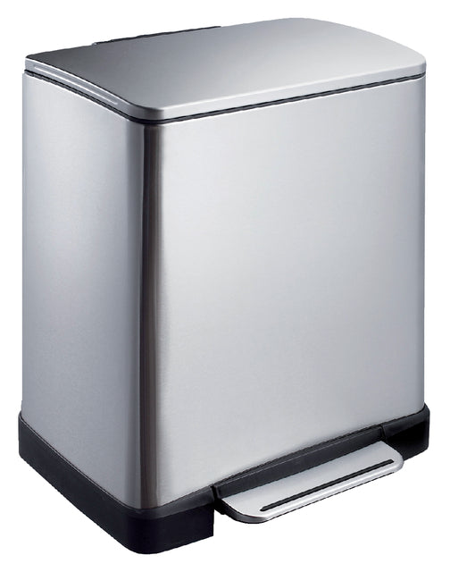 Poubelle EKO E-Cube poubelle à pédale 20 litres en acier inoxydable