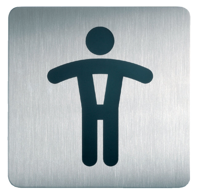 Durable - Infobord pictogram durable vierkant wc heren 150mm