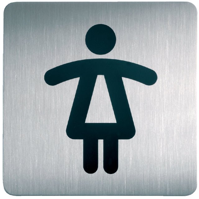 Durable - Infobord pictogram durable vierkant wc dames 150mm