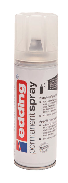 Aérosol de peinture edding 5200 primaire adhésif synthétique transparent | 6 morceaux