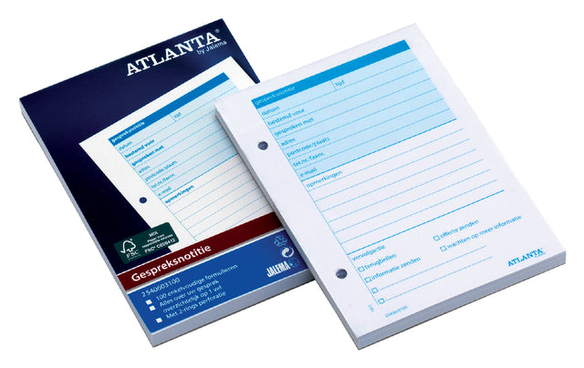 Cahier de conversation Atlanta A6 100 feuilles