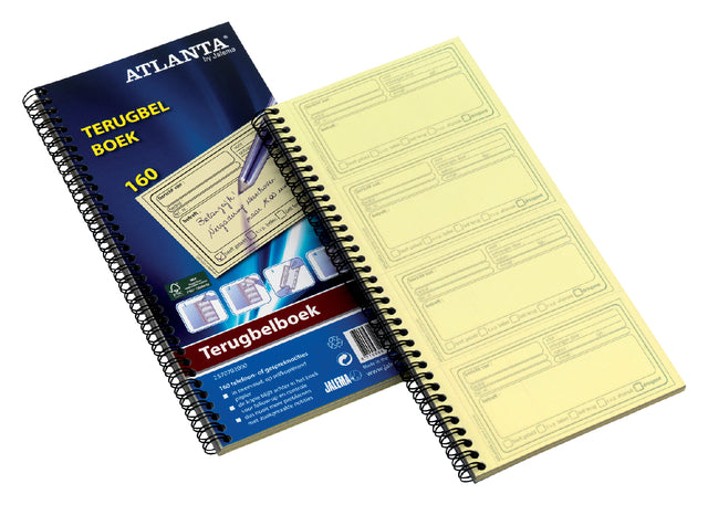 Carnet de rappel Atlanta 74x128mm 160 notes 40 feuilles