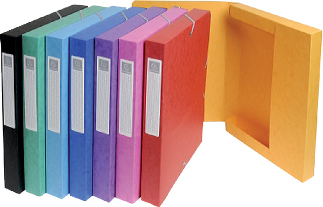 Exacompta - Elastobox exacompta a4 25mm 600gr assorti