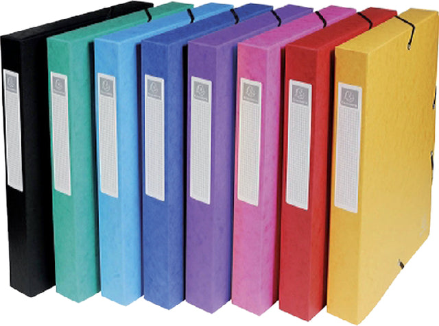Exacompta - Elastobox exacompta a4 40mm 600gr assorti