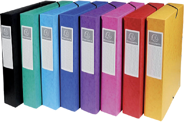 Exacompta - Elastobox exacompta a4 60mm 600gr assorti