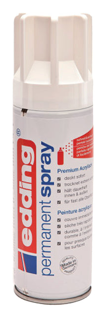 Aérosol de peinture edding 5200 blanc mat permanent | 6 morceaux