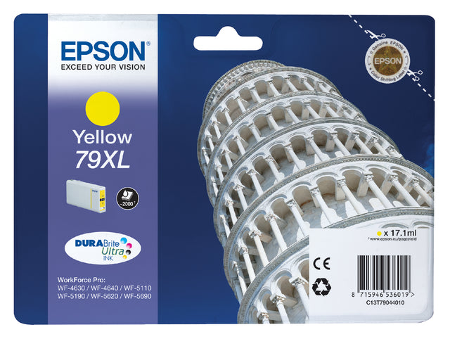 Cartouche d'encre Epson 79XL T7904 jaune HC