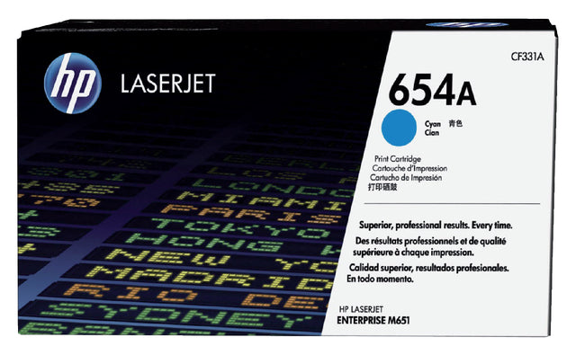 HP - Tonercartridge hp cf331a 654a blauw