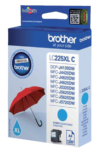 Brother - Inktcartridge brother lc-225xlc blauw