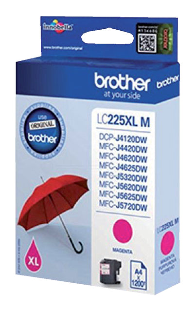 Brother - Inktcartridge brother lc-225xlm rood