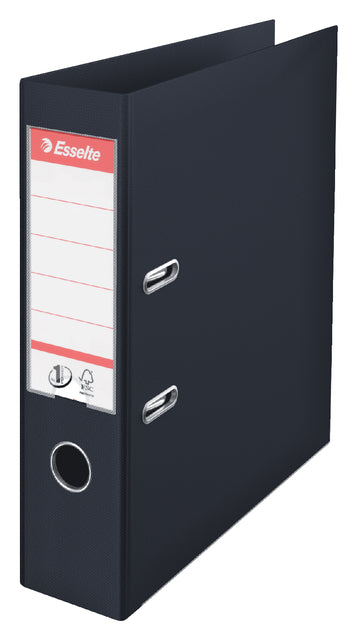 Classeur à levier Esselte Vivida No.1 75mm PP A4 noir