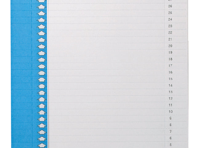 Rider strip Elba No 0 297x6mm vertical bleu