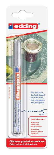 Stylo feutre edding 780 marqueur peinture rond argent 0,8mm blister | 10 morceaux