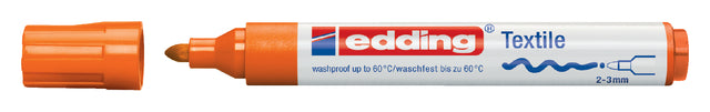 Stylo feutre edding 4500 textile rond orange 2-3mm