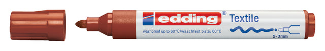 Stylo feutre edding 4500 textile rond marron 2-3mm | 10 morceaux